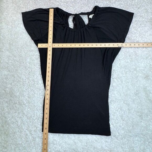 Wilfred Open Crossover Back Tunic Top Black XS FLAW - Picture 6 of 6